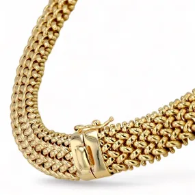 10K yellow gold Bishmark choker-225654