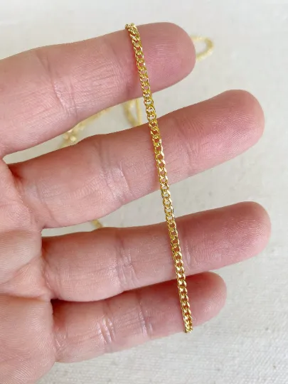 18k Gold Filled 2.0mm thickness Cuban Chain