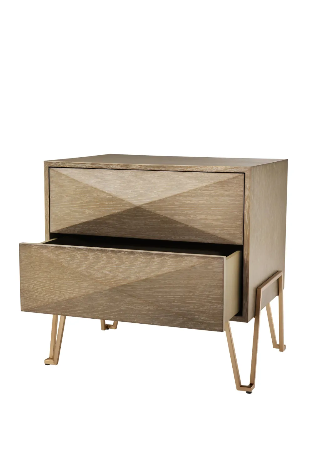 2 Drawer Hairpin Nightstand | Eichholtz Highland