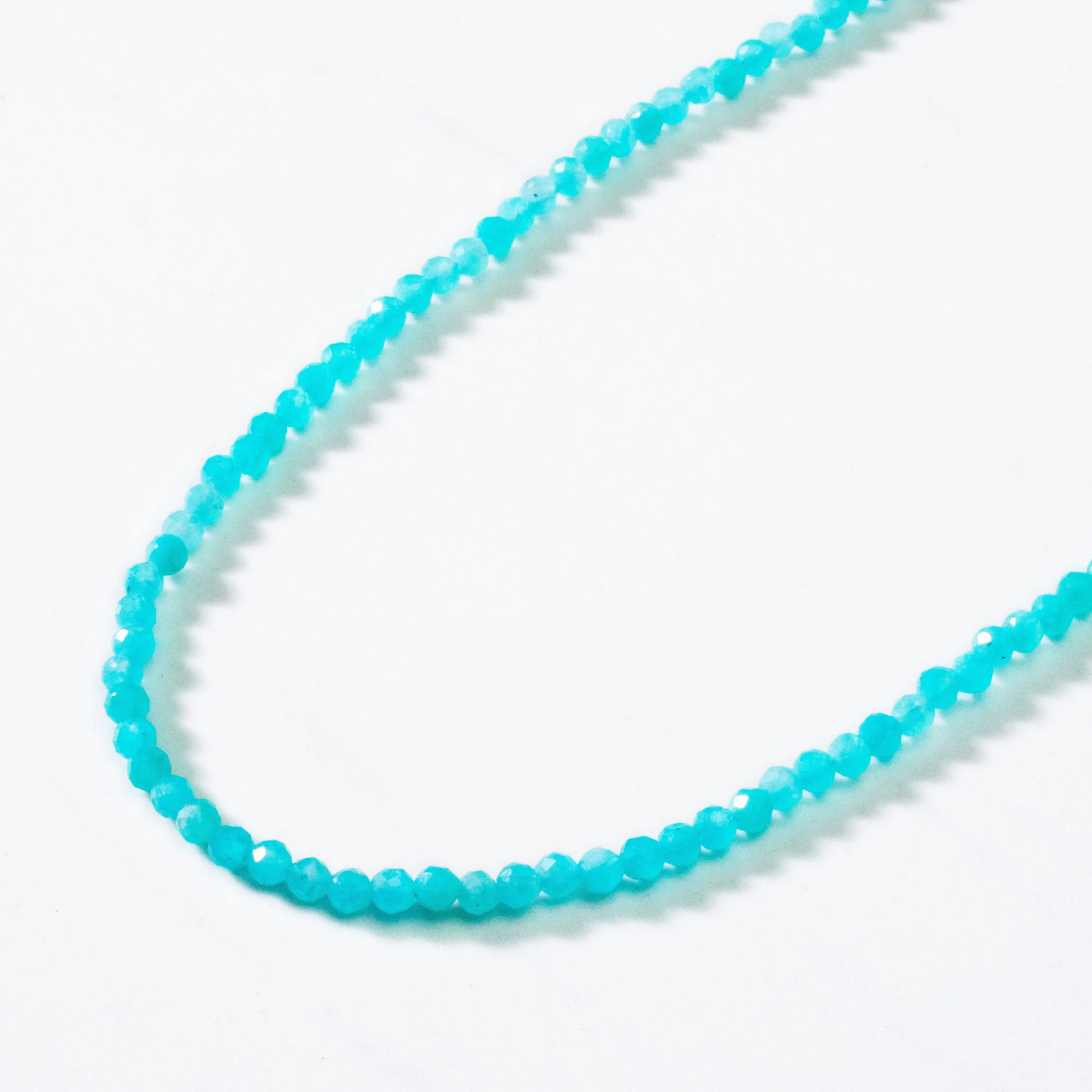 3mm Amazonite Faceted 31 Necklace / Multi Wrap Bracelet