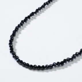 3mm Black Spinal Faceted 31 Necklace / Multi Wrap Bracelet