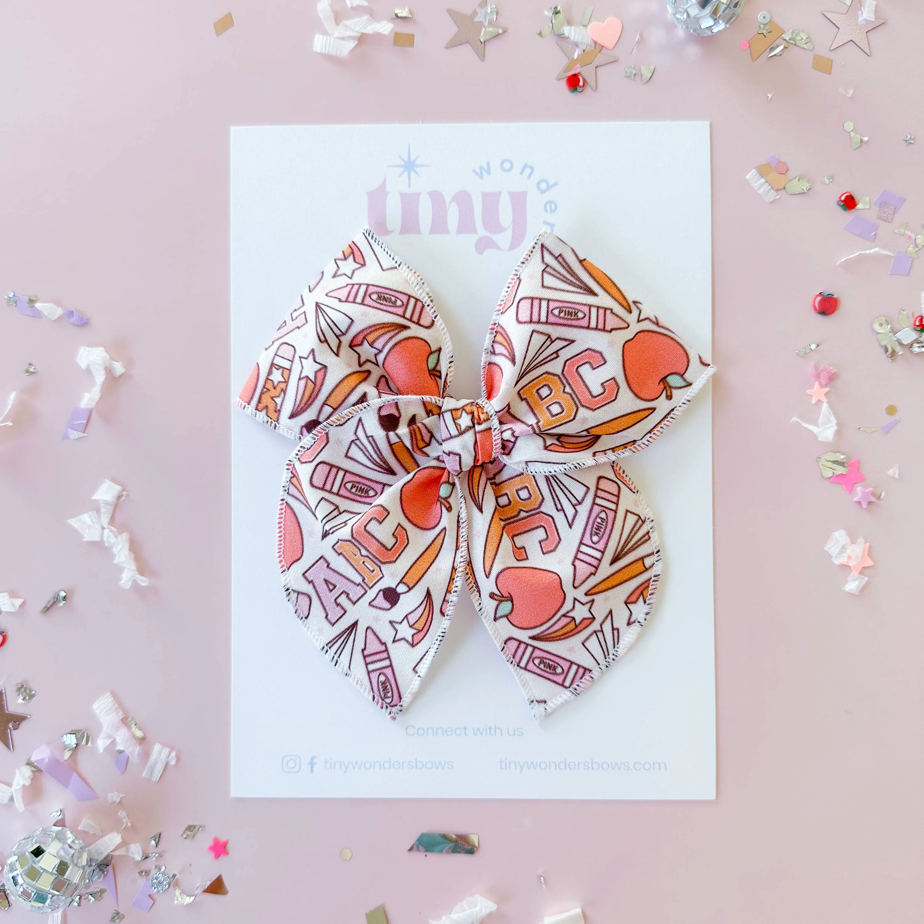 ABC Pink Kids Bow