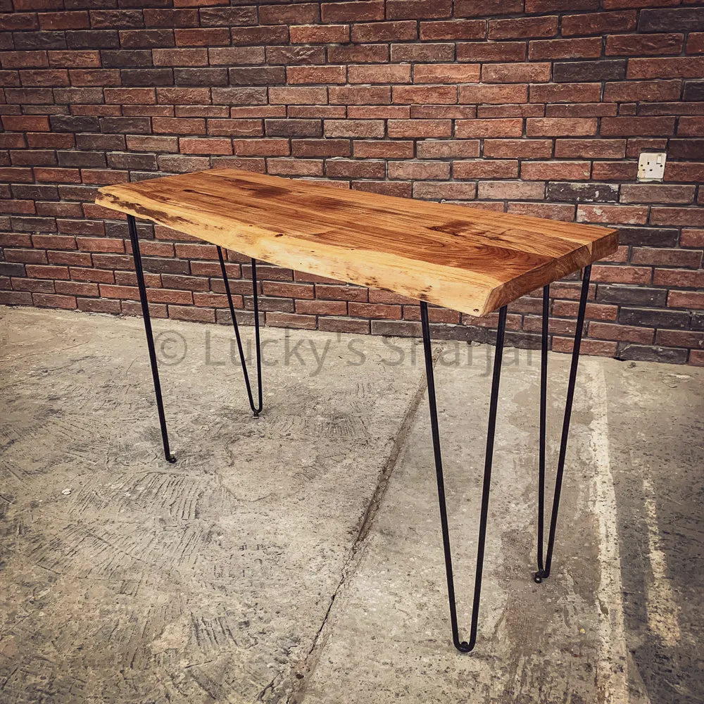 Acacia Live Edge Wood hairpin console