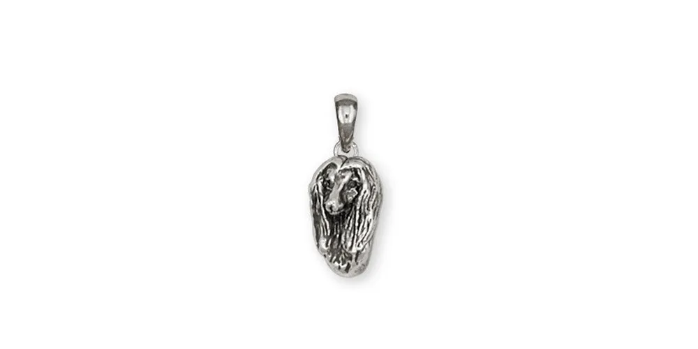 Afghan Hound Pendant Jewelry Sterling Silver Handmade Dog Pendant AF9-P