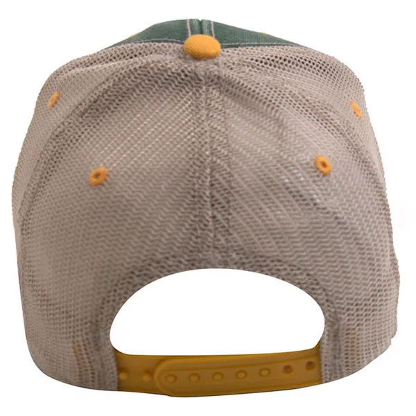 AHEAD Pine/Dijon 3 Tone Tea Stained Mesh Back Cap