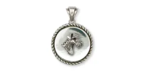 Airedale Terrier Pendant Jewelry Sterling Silver Handmade Dog Pendant AR11-DP