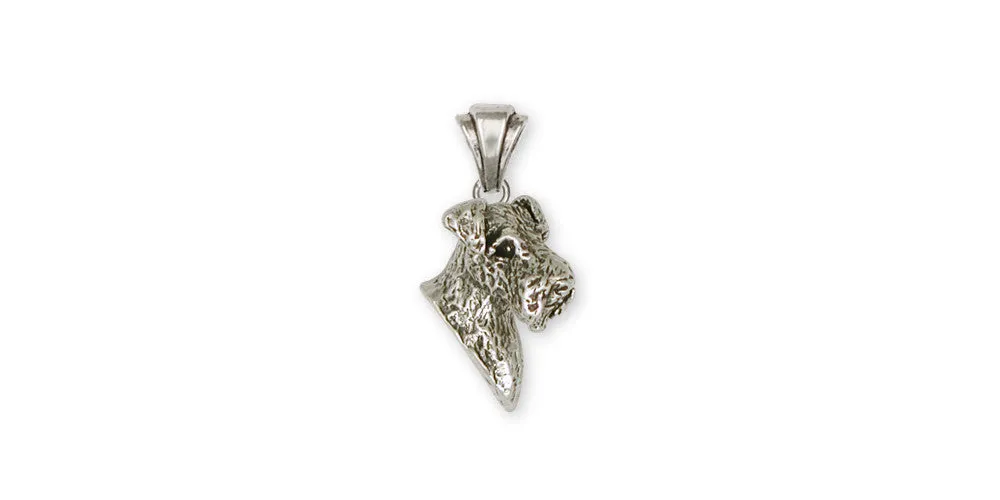 Airedale Terrier Pendant Jewelry Sterling Silver Handmade Dog Pendant AR8-P