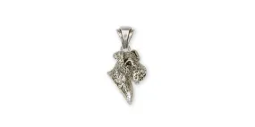 Airedale Terrier Pendant Jewelry Sterling Silver Handmade Dog Pendant AR8-P