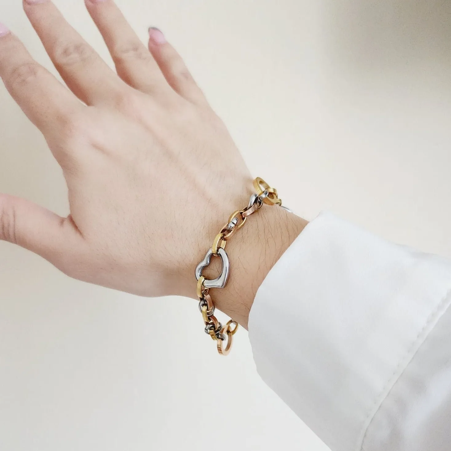 Alaira Three tone Bracelet