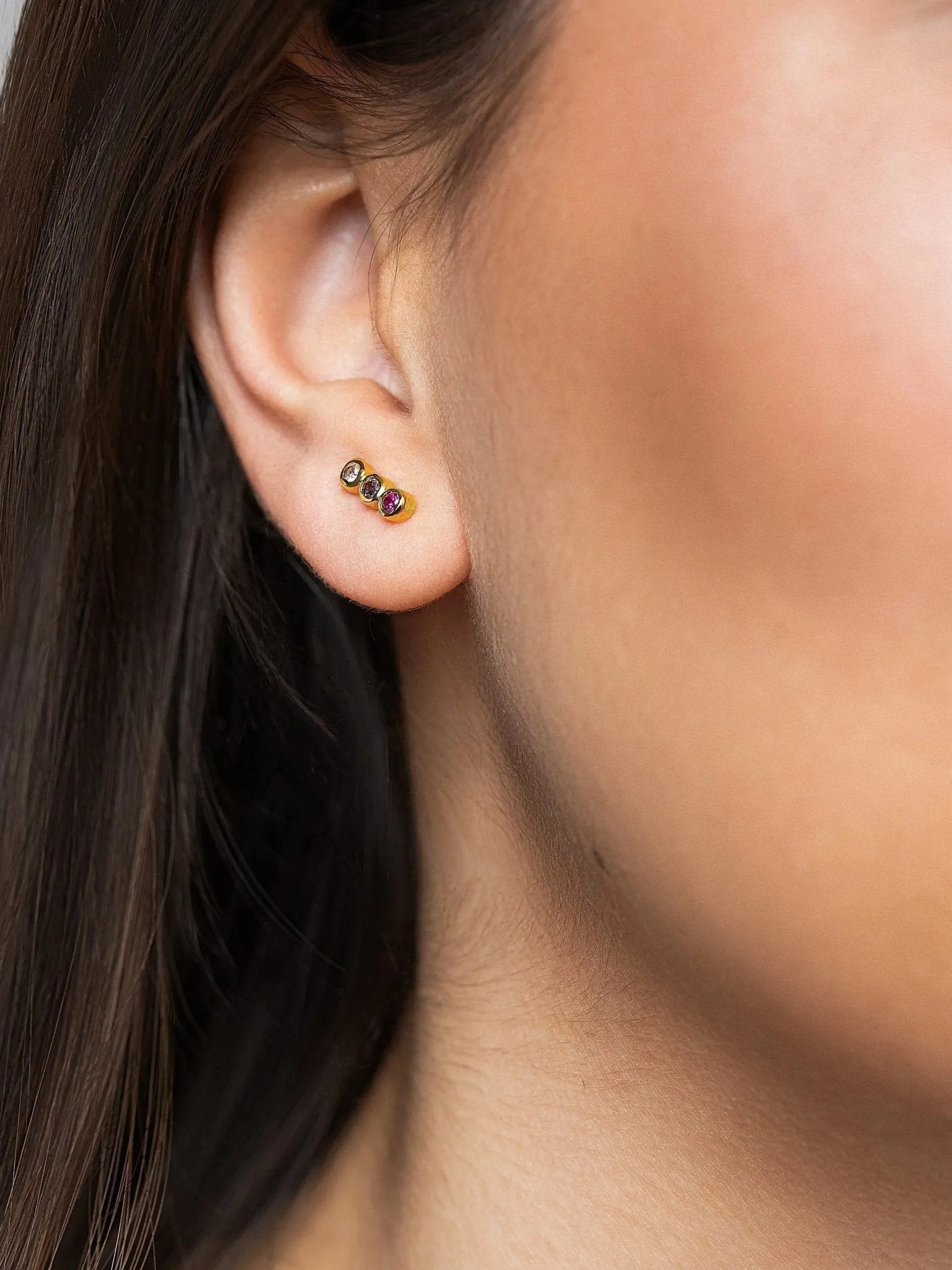 Alior Gold Stud Earrings