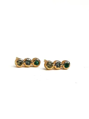 Alior Gold Stud Earrings