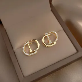 Alphabet DG Earrings Women's Luxury Gold Earrings Personality Design Sense Simple Earrings - S4653334