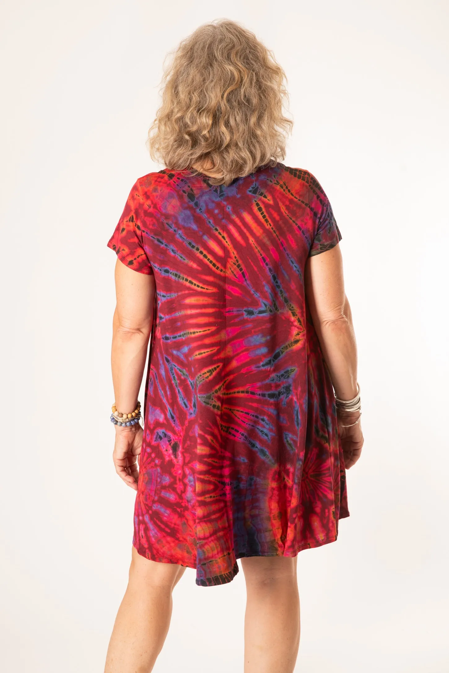 Althea Mudmee Tie Dye Short Sleeve Dress