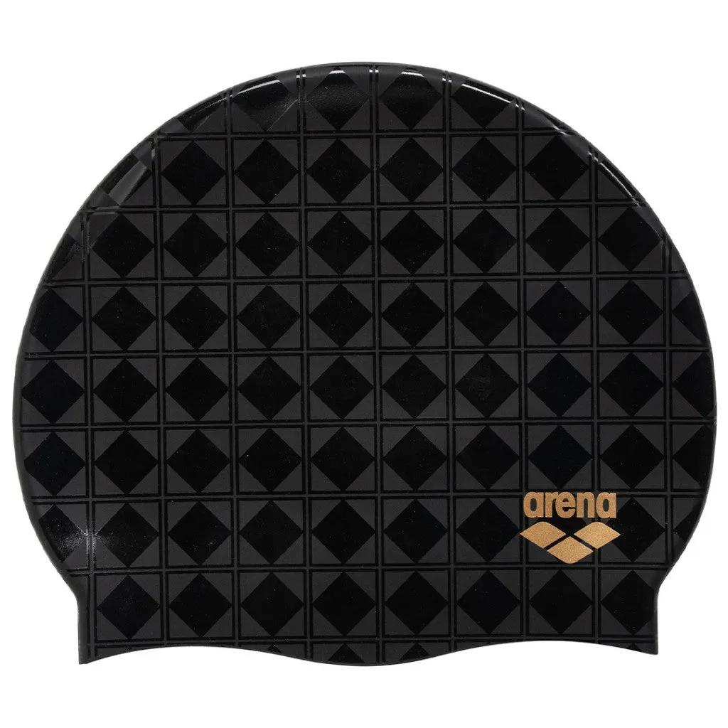 Arena 50th Anniversary Icons Team Stripe Swim Cap | Black