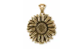 Aster Pendant Jewelry 14k Gold Handmade Flower Pendant AST1-PG