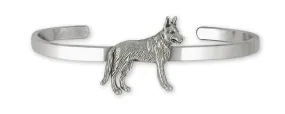 Belgian Malinois Jewelry Sterling Silver Handmade Belgian Malinois Bracelet  BMA1-CB