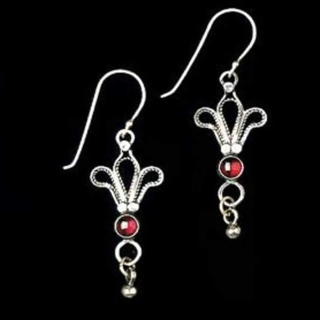 Bohemian Jewelry. Sterling silver earrings