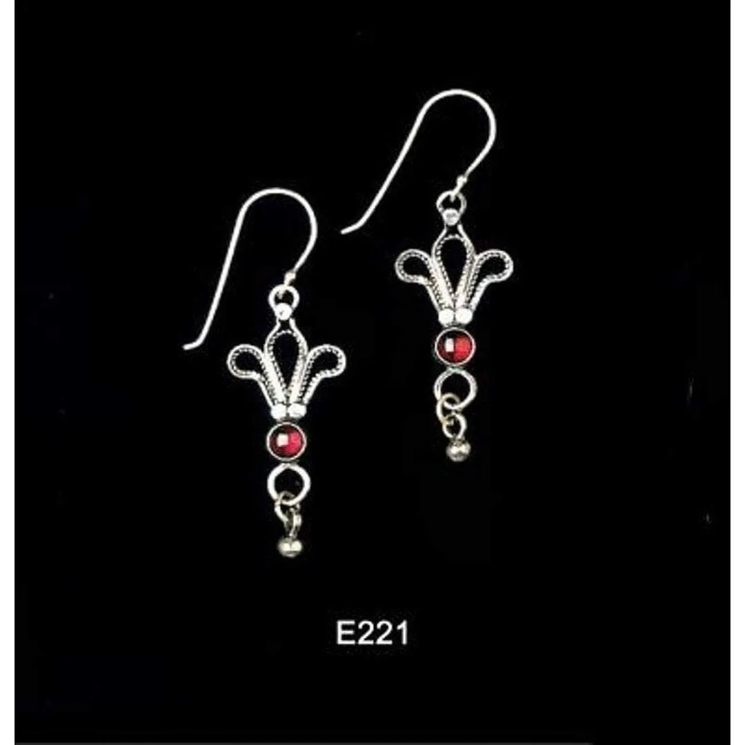 Bohemian Jewelry. Sterling silver earrings