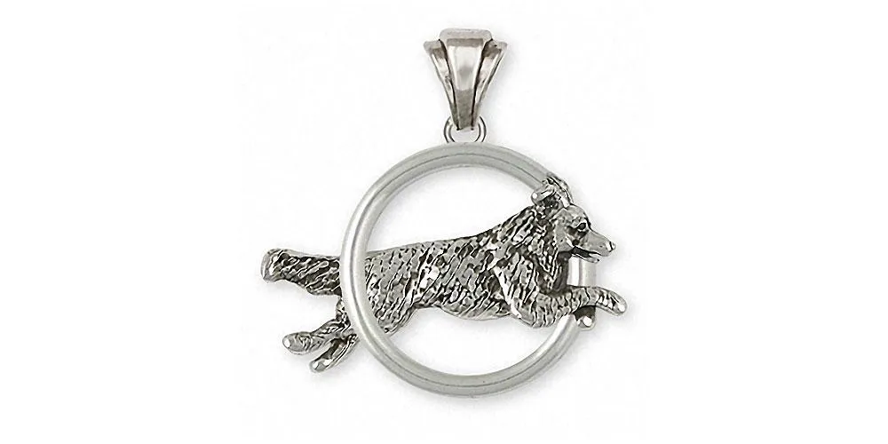 Border Collie Pendant Jewelry Sterling Silver Handmade Dog Pendant BDC41X-DP