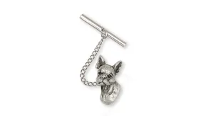 Boston Terrier Tie Tack Jewelry Sterling Silver Handmade Dog Tie Tack BT7-TT