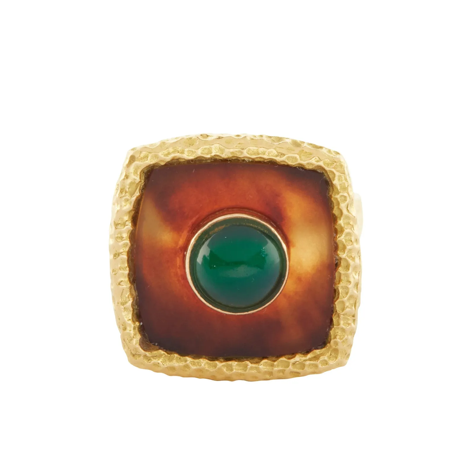 Boucheron Ring - Tortoise and Chrysoprase