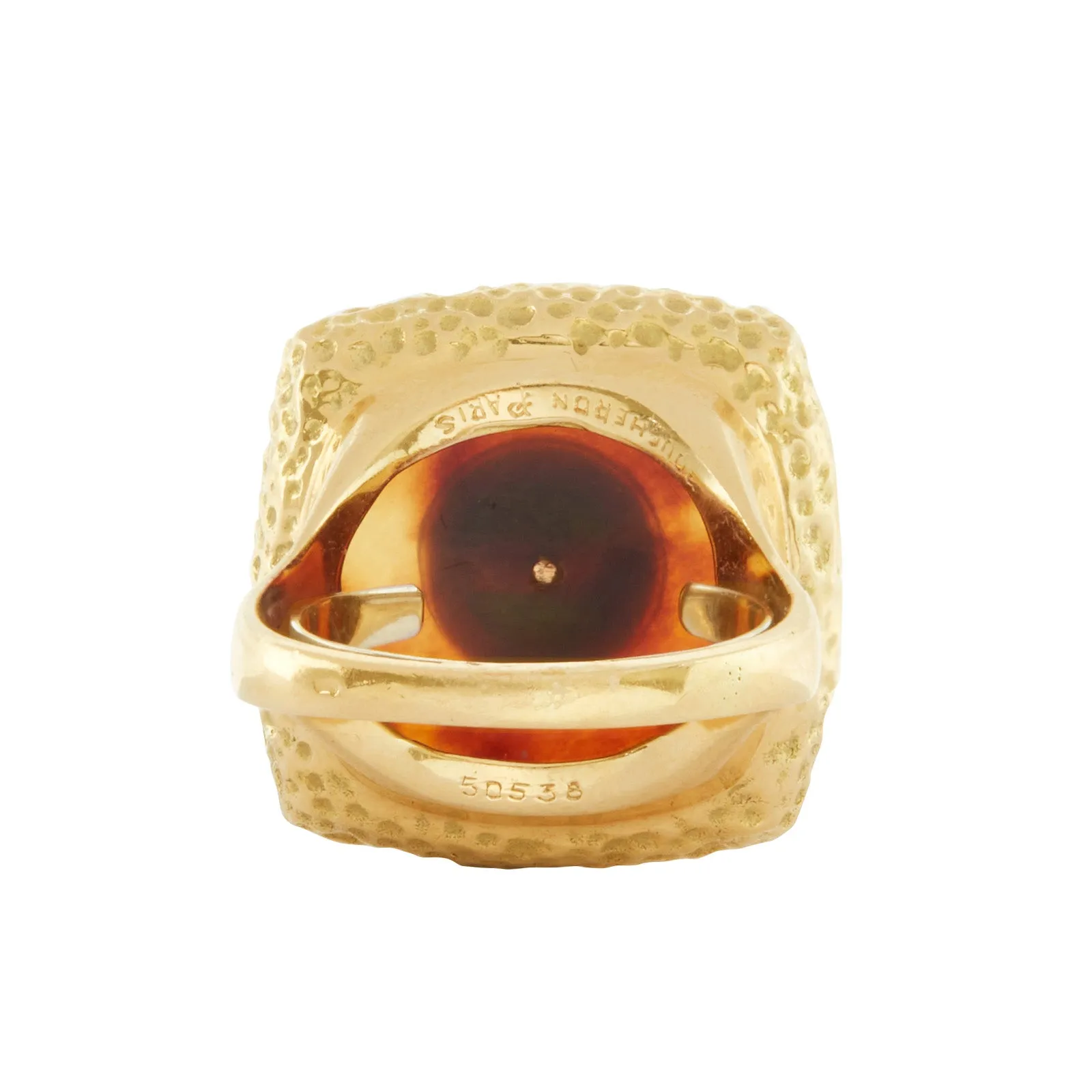 Boucheron Ring - Tortoise and Chrysoprase