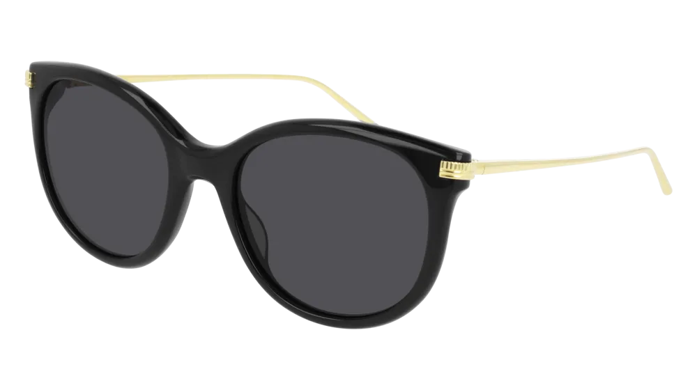 Boucheron Sunglass Woman Black Gold Grey BC0101S-001