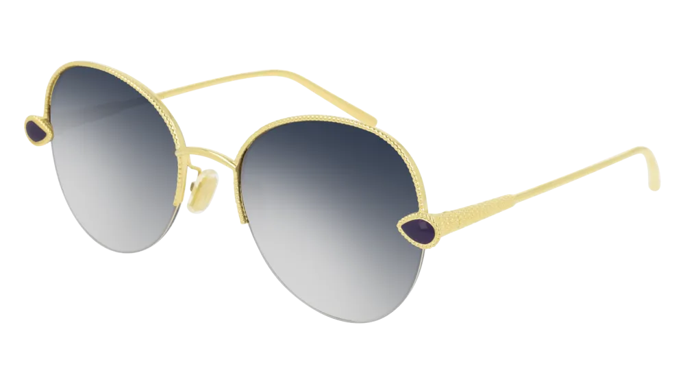 Boucheron Sunglass Woman Gold Blue BC0079S-002