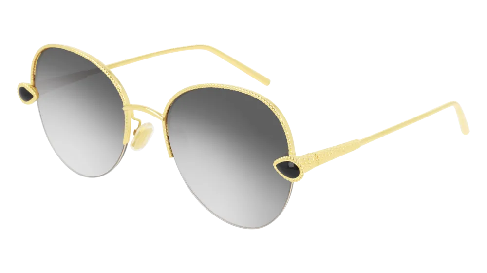 Boucheron Sunglass Woman Gold Grey BC0079S-001