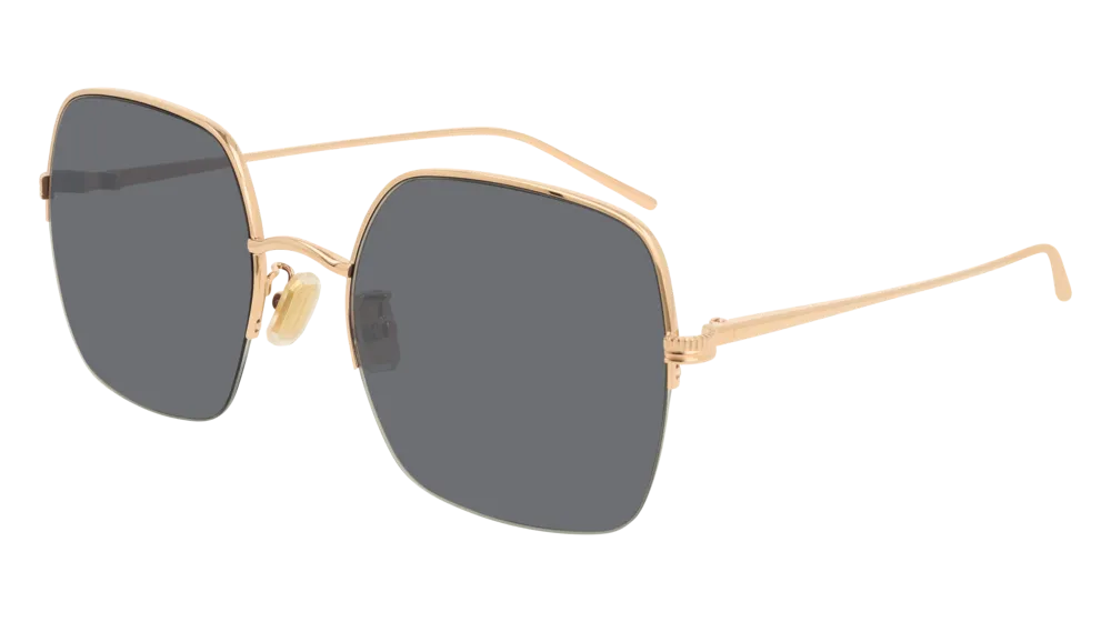 Boucheron Sunglass Woman Gold Grey BC0091S-001