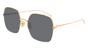 Boucheron Sunglass Woman Gold Grey BC0091S-001