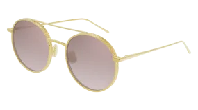 Boucheron Sunglass Woman Gold Pink BC0073S-003