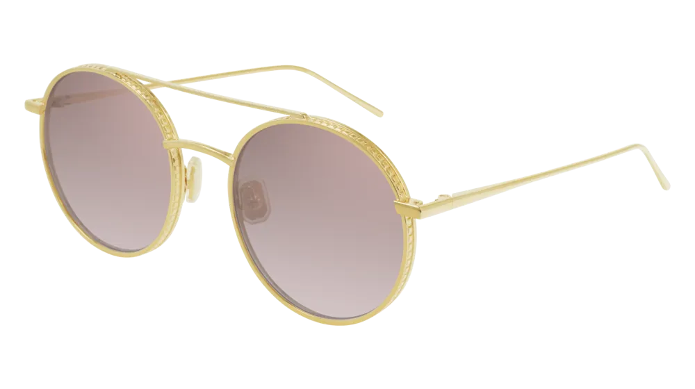 Boucheron Sunglass Woman Gold Pink BC0073S-003