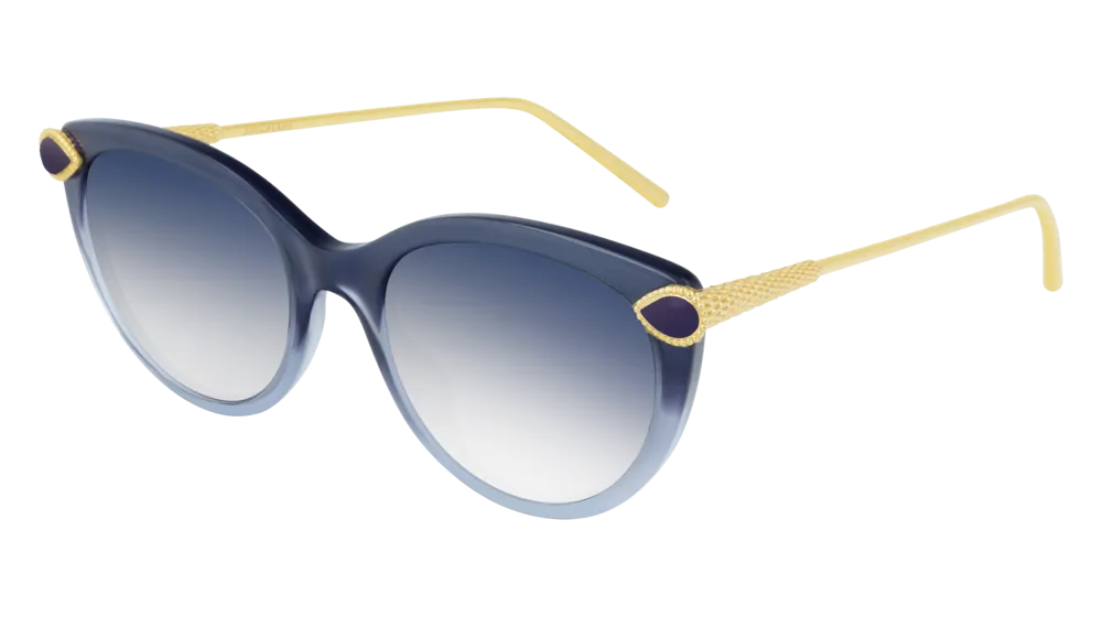 Boucheron Sunglass Woman Light Blue Gold Light Blue BC0082S-002