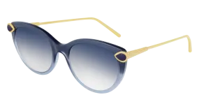 Boucheron Sunglass Woman Light Blue Gold Light Blue BC0082S-002