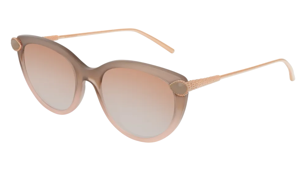 Boucheron Sunglass Woman Nude Gold Brown BC0082S-003