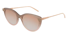 Boucheron Sunglass Woman Nude Gold Brown BC0082S-003