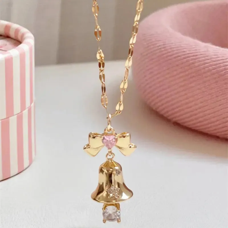 Bow Bell Necklace