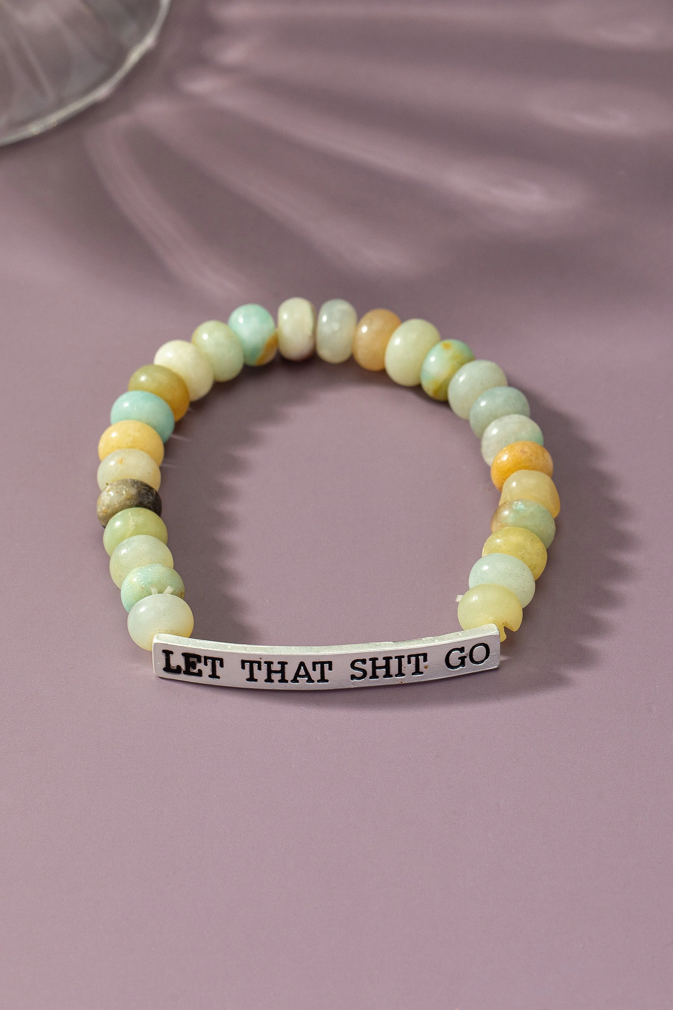 Bracelet - Let That Shit Go - Sliver