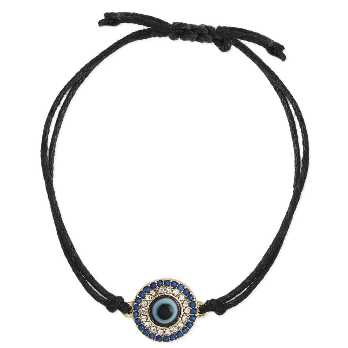 Bracelet - Mystical Evil Eye Black Cord