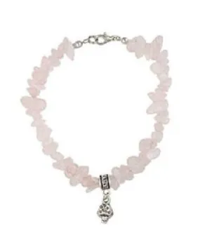 Bracelet - Rose Quartz Mushroom