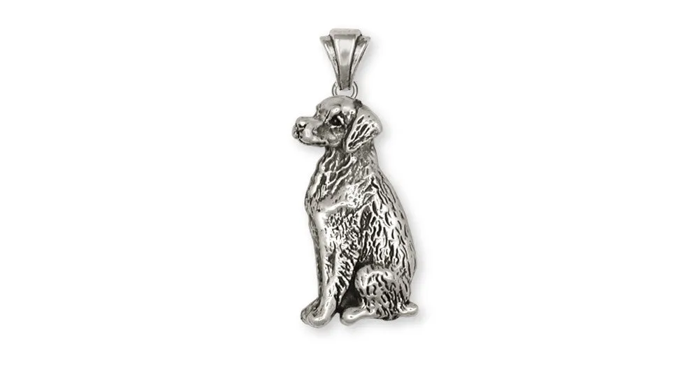 Brittany Dog Pendant Handmade Sterling Silver Dog Jewelry BR2-P