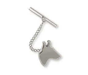 Bull Terrier Tie Tack Handmade Sterling Silver Dog Jewelry BU1-TT