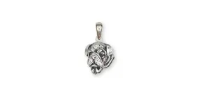 Bulldog Pendant Jewelry Sterling Silver Handmade Dog Pendant BD29H-P