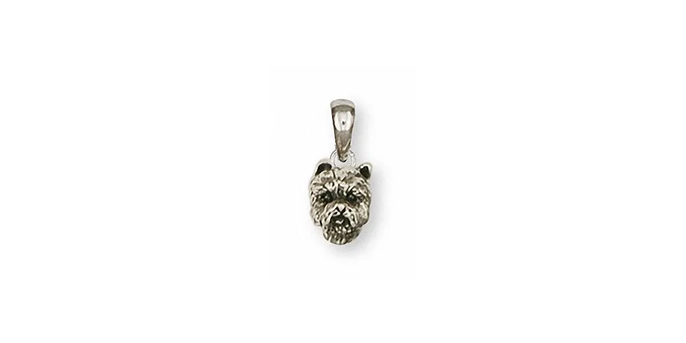 Cairn Terrier Pendant Jewelry Sterling Silver Handmade Dog Pendant CNWT19-P