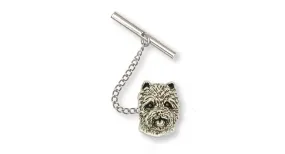 Cairn Terrier Tie Tack Jewelry Sterling Silver Handmade Dog Tie Tack CNWT13-TT