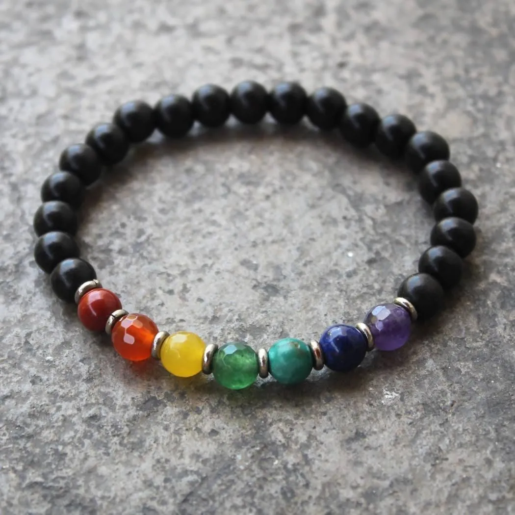 Chakra Gemstones Mala Bracelet