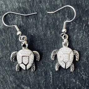 Crystal Land Turtle - Small - Earrings - SK2591E