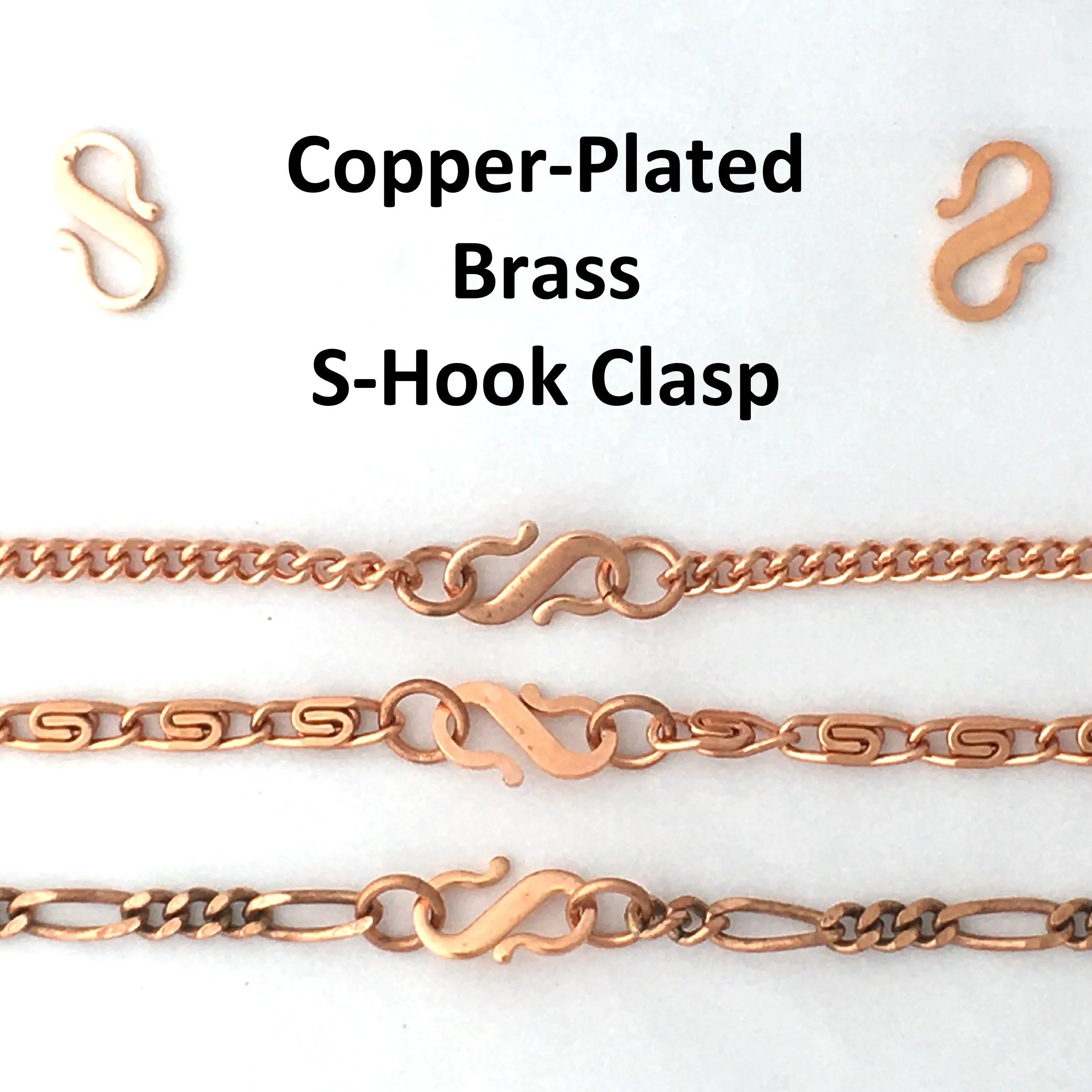 Custom Bracelet Chain Fine Celtic Copper Scroll Chain Bracelet 3mm C61M Custom Size Solid Copper Bracelet Chain