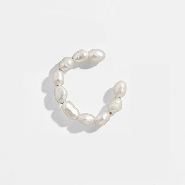 Cute Pearl Small Ear Cuff